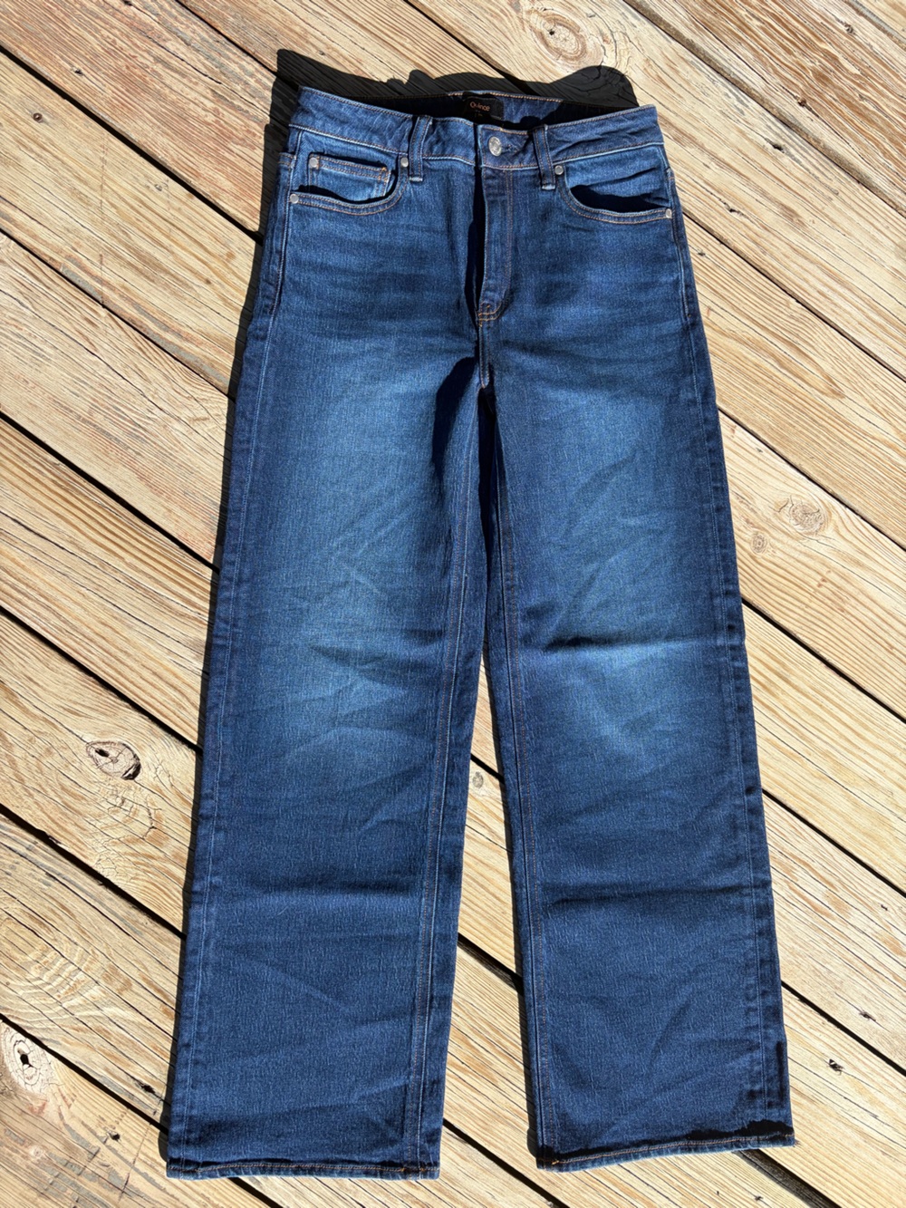 Quince Bella stretch Stormy Blue relaxed Straight-Leg Jeans 28